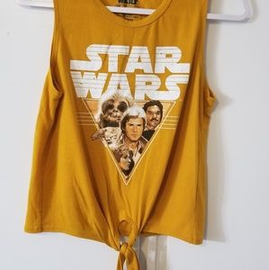 Star wars crop top muscle tee